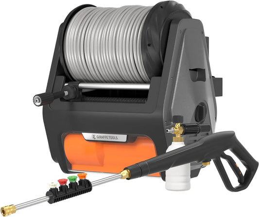 Electric Wall Mounted Power Washer with 100FT Reel