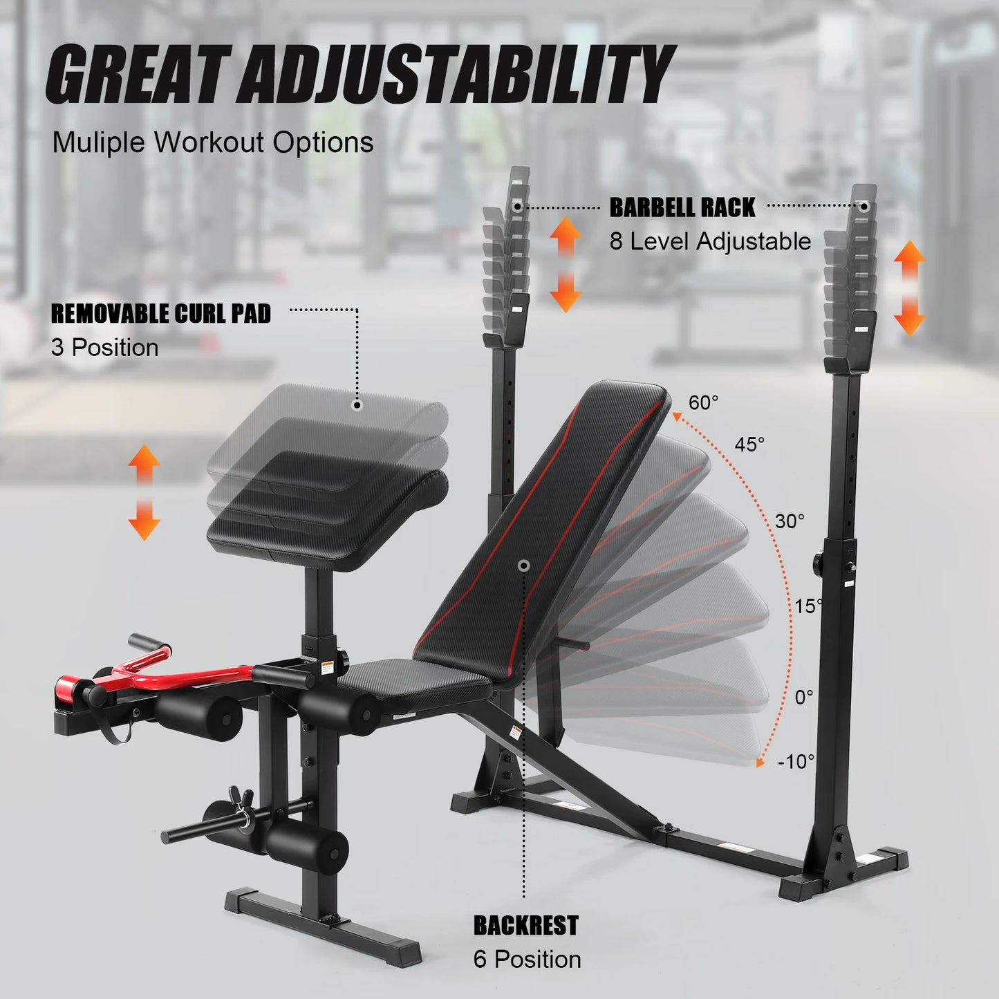 Adjustable Weight Bench Set