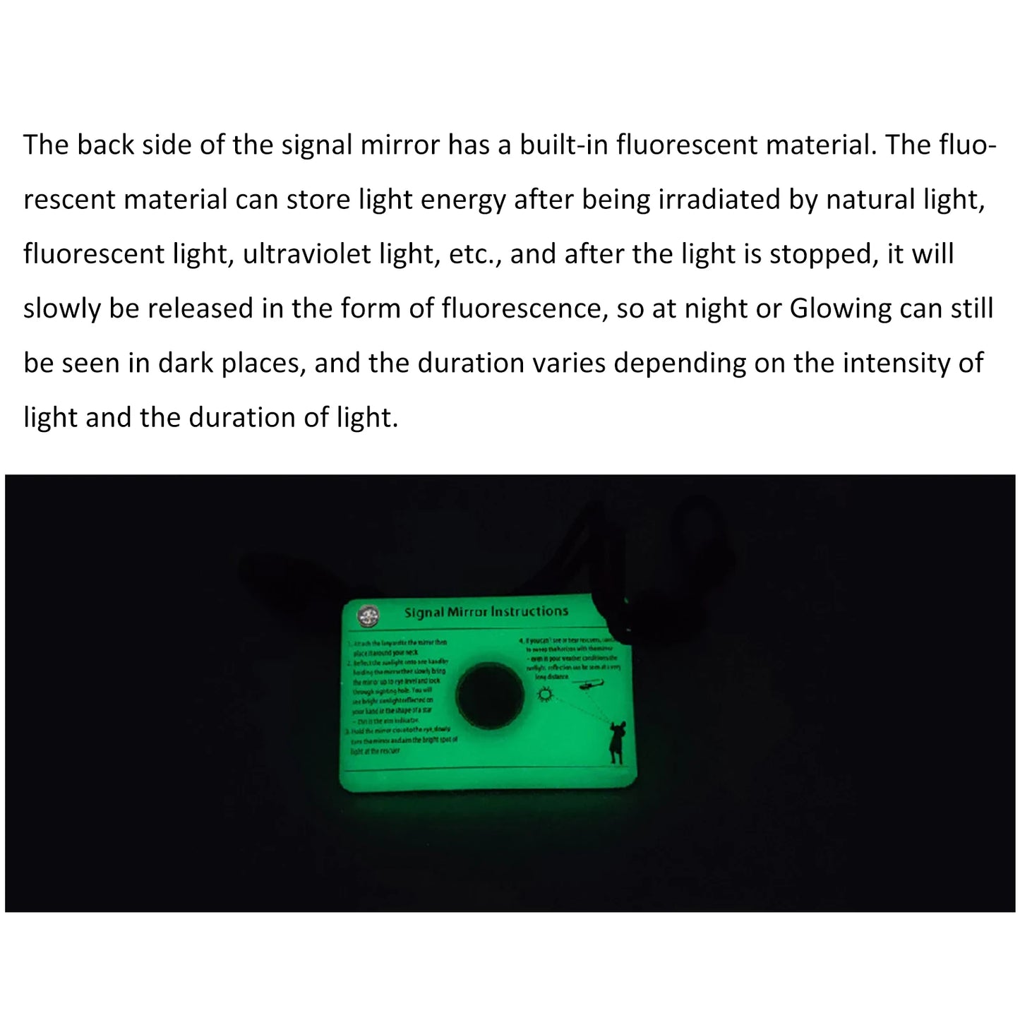 Multifunctional Survival Emergency Rescue Signal Mirror