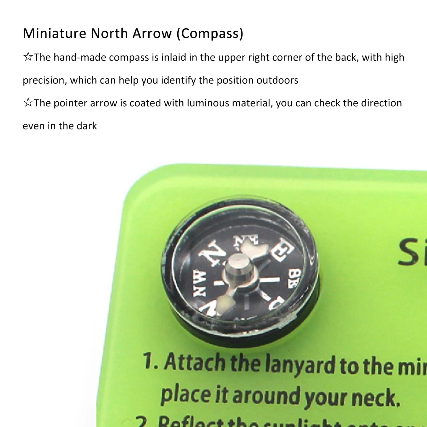 Multifunctional Survival Emergency Rescue Signal Mirror