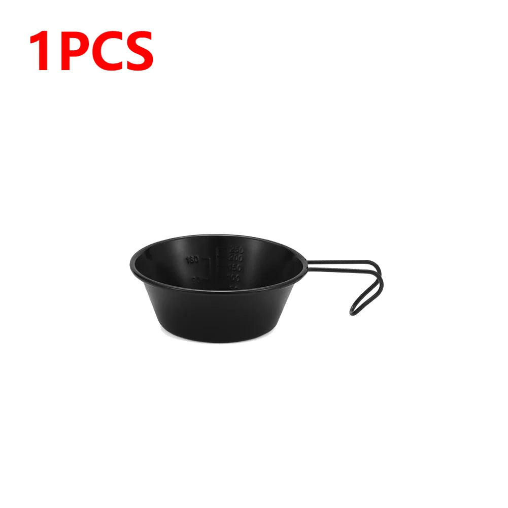 10-1pcs 300ML Camping Bowl With Handle