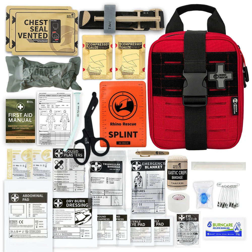 Trauma First Aid Kit  Camping, Emergency Survival Gear