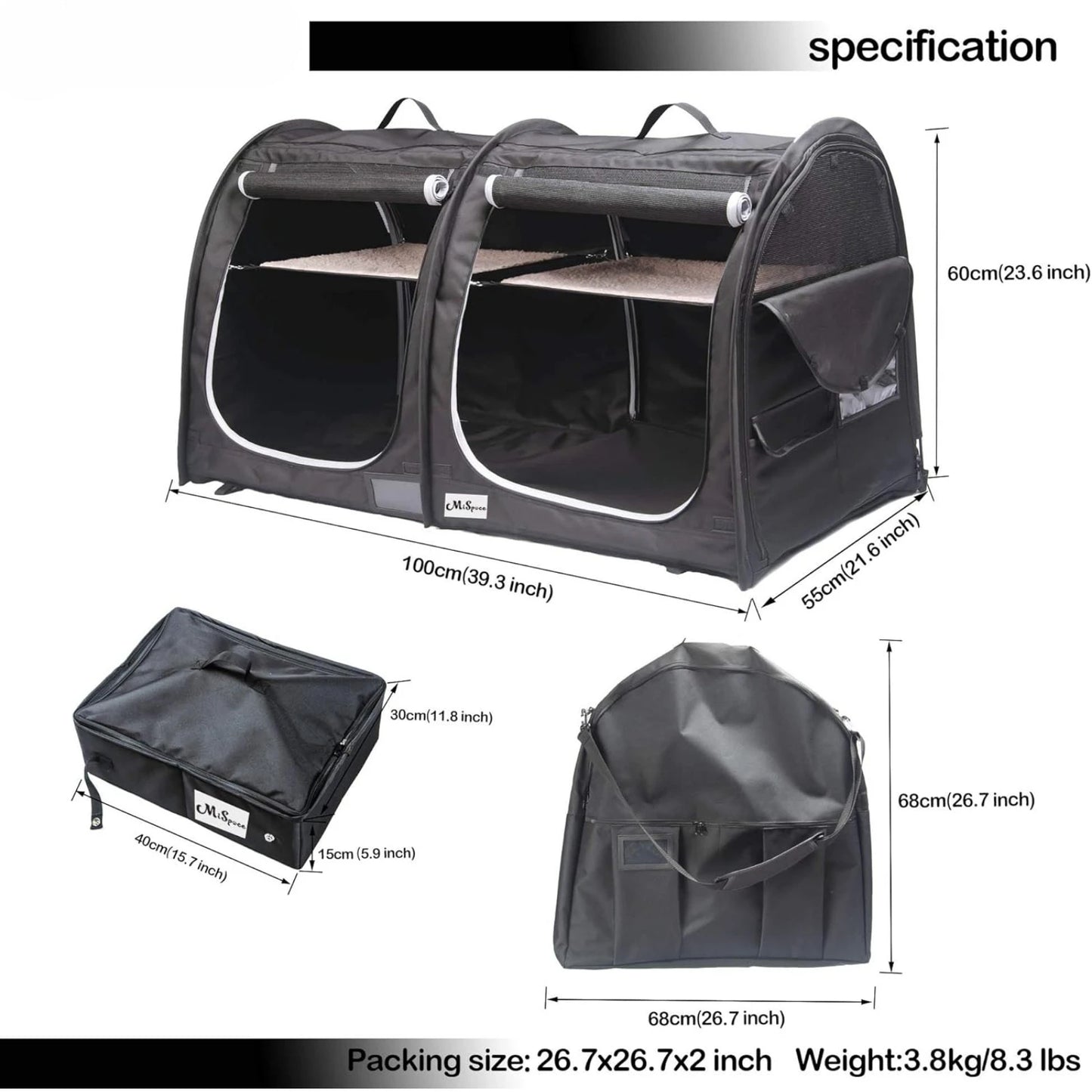 Easy to Fold & Carry Kennel