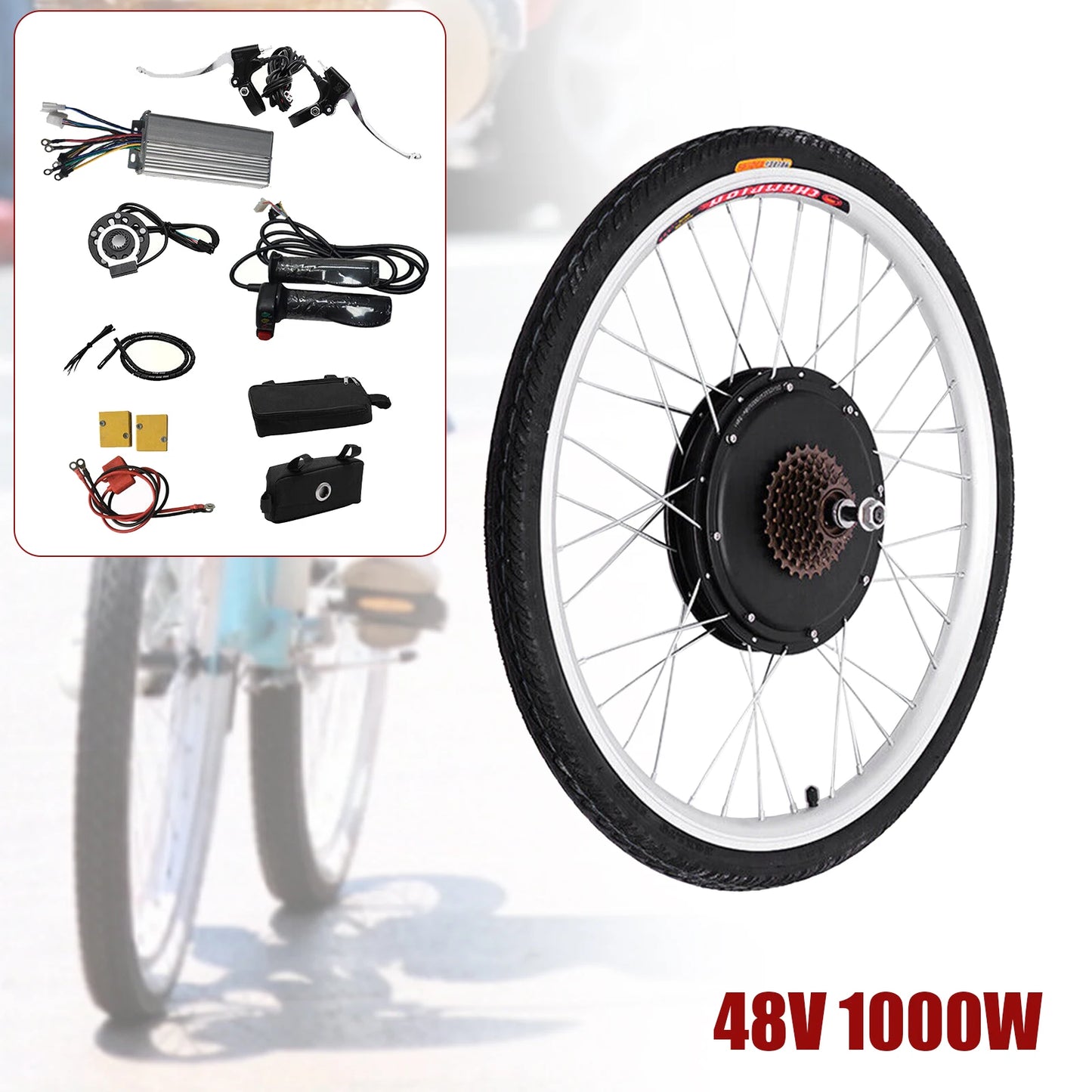 26 inch Electric Bike Motor Hub Conversion Set (battery not included)