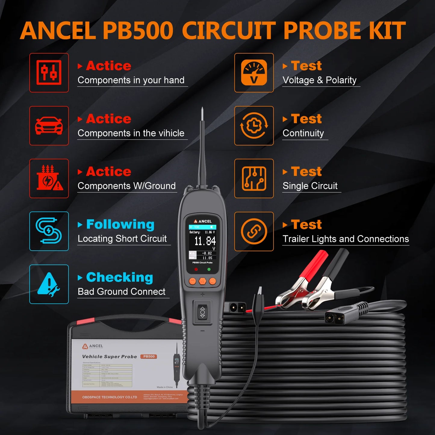 Automotive Multi Meter Circuit Diagnostic Tool