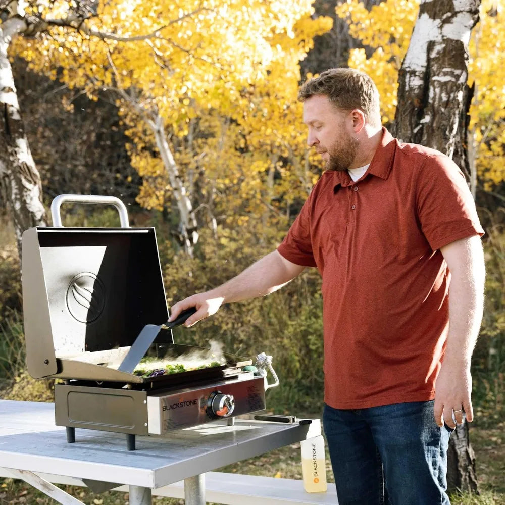 Stainless Steel Propane Gas Portable, Flat Top Griddle