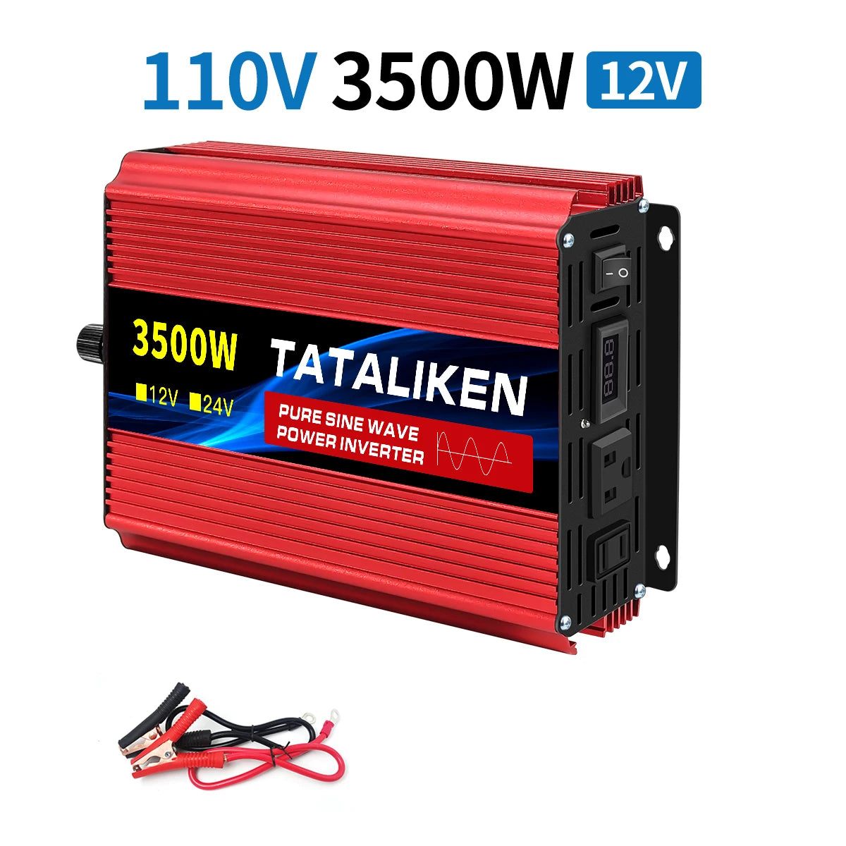 12V To 110V AC Pure Sine Power Inverter 3500/4500/8000W