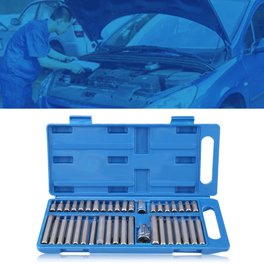 40Pcs Impact Socket Set 1/2'' 3/8'' Adaptor Drive