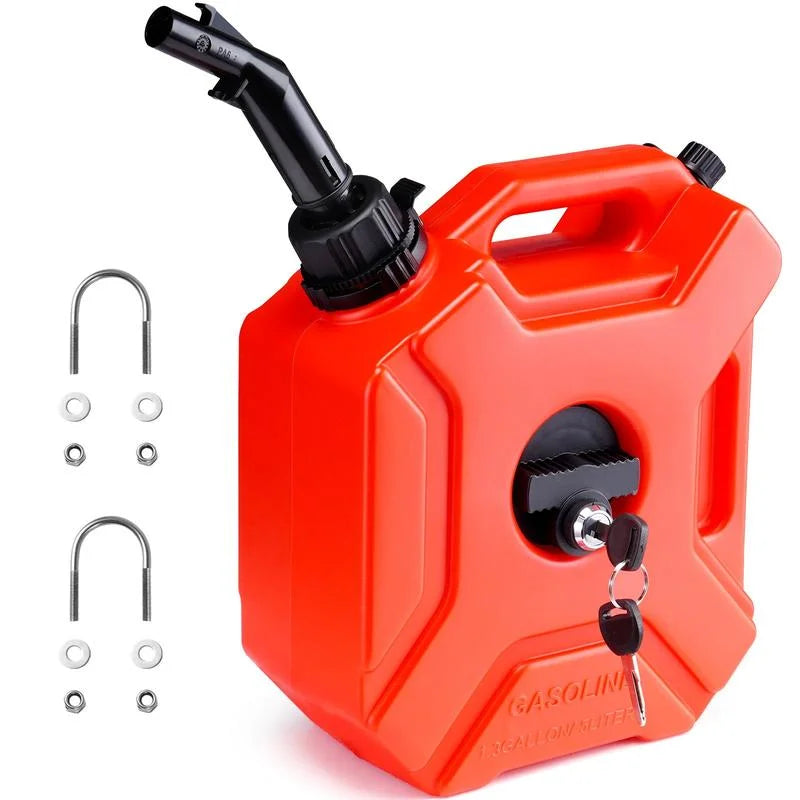 Gas Can with Flexible Spout System