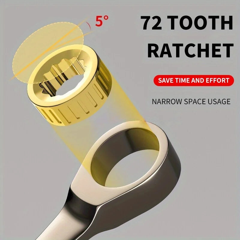 Dual-purpose open end ratchet wrench set