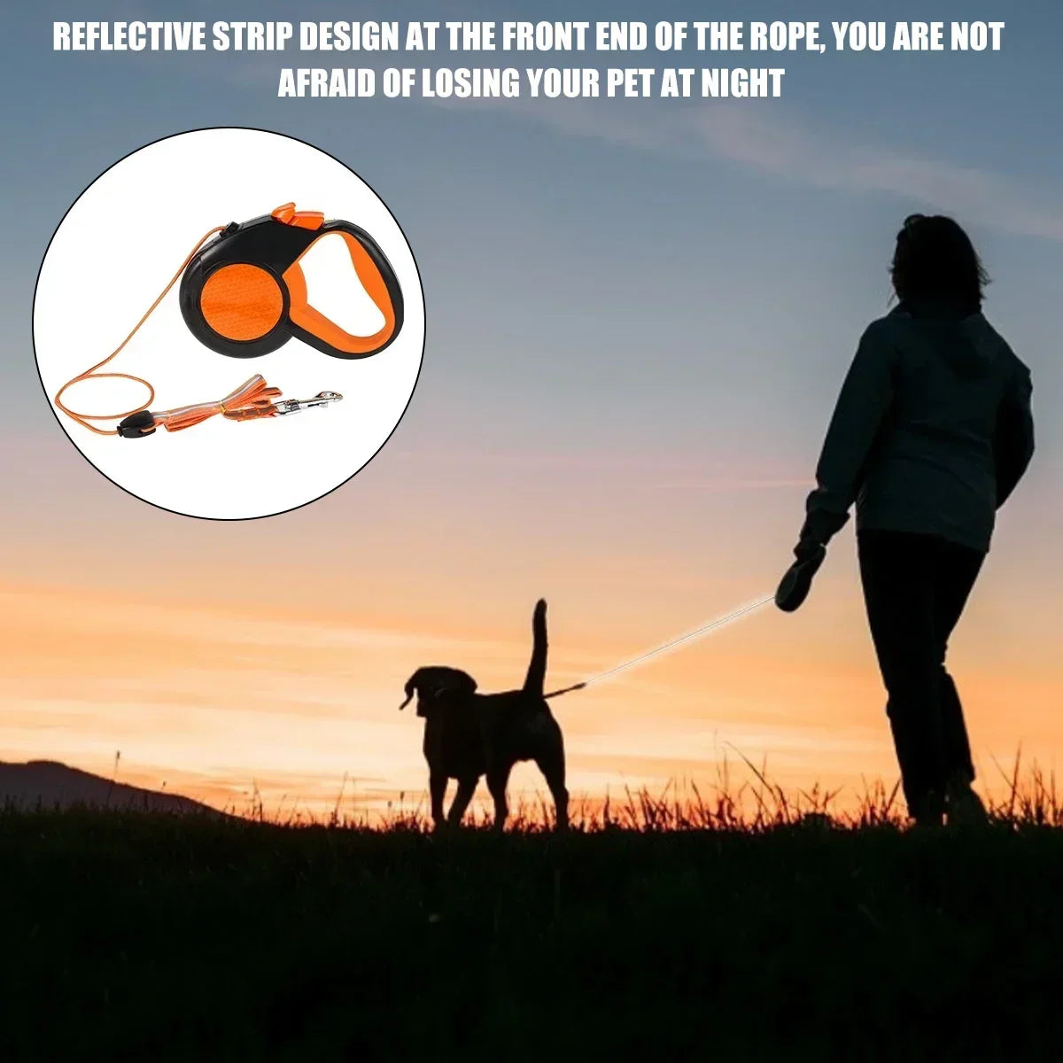 8M Retractable Dog Lead