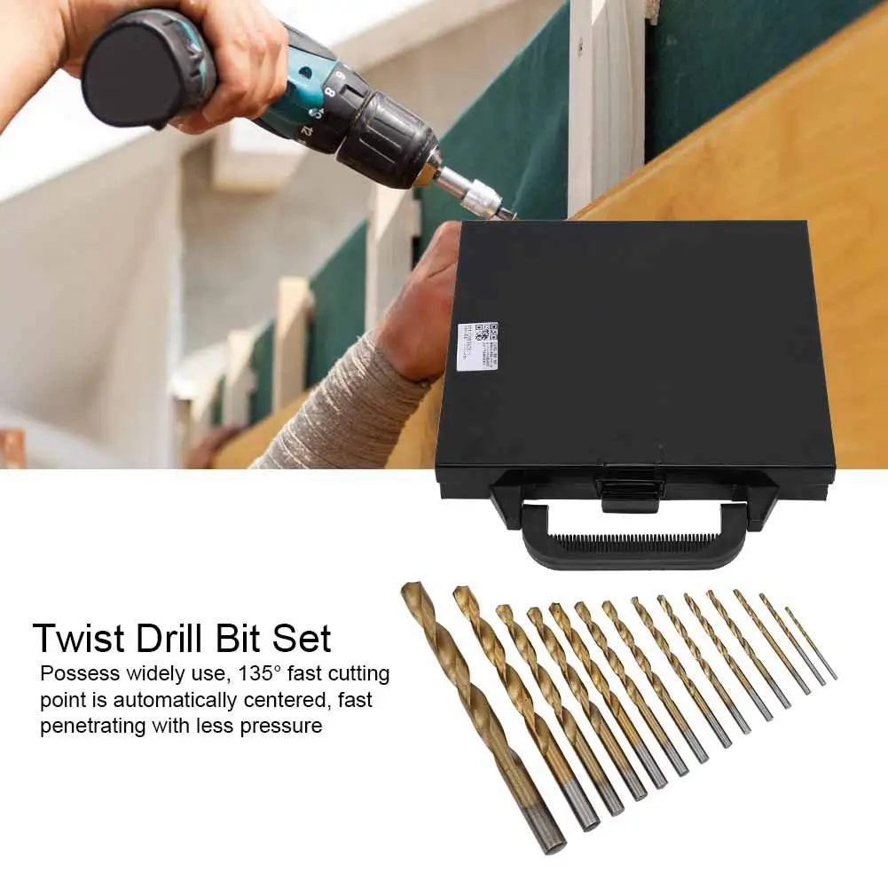 99PCS/Set Twist Drill High Speed Steel Titanium-plated