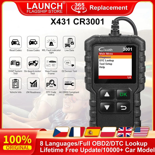 Full OBD2 Car Code Reader Scanner