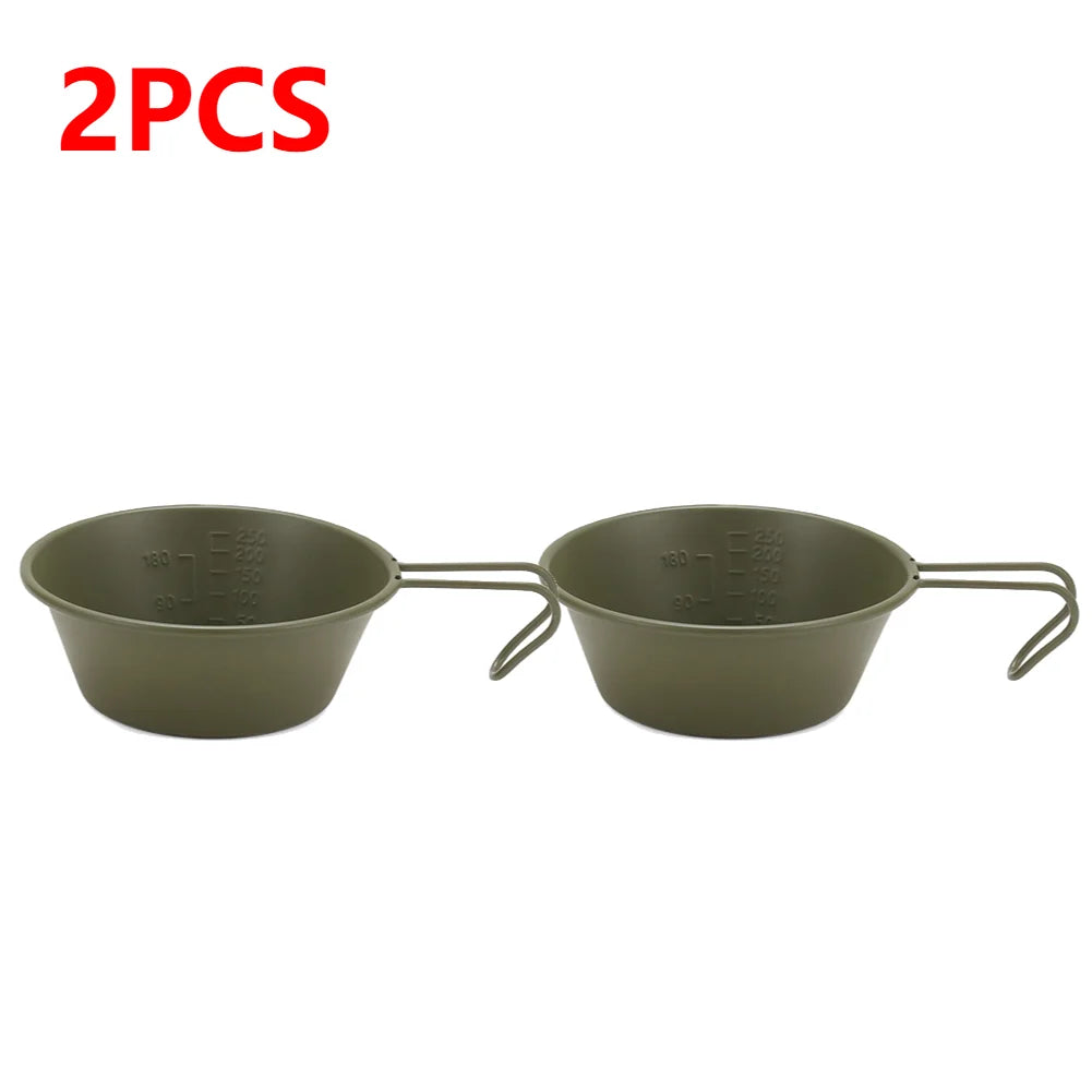 10-1pcs 300ML Camping Bowl With Handle