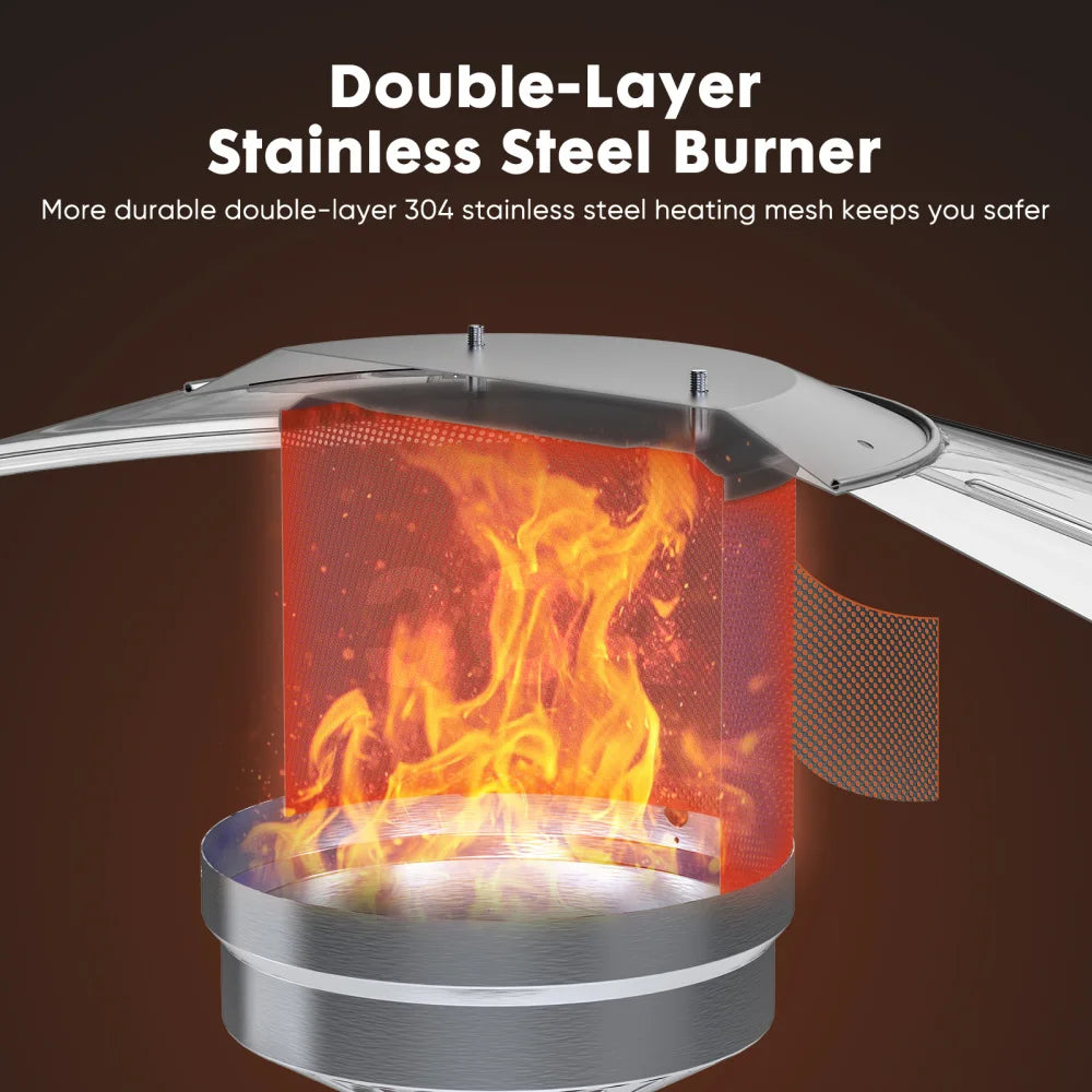 Outdoor Patio Heater with Wheels