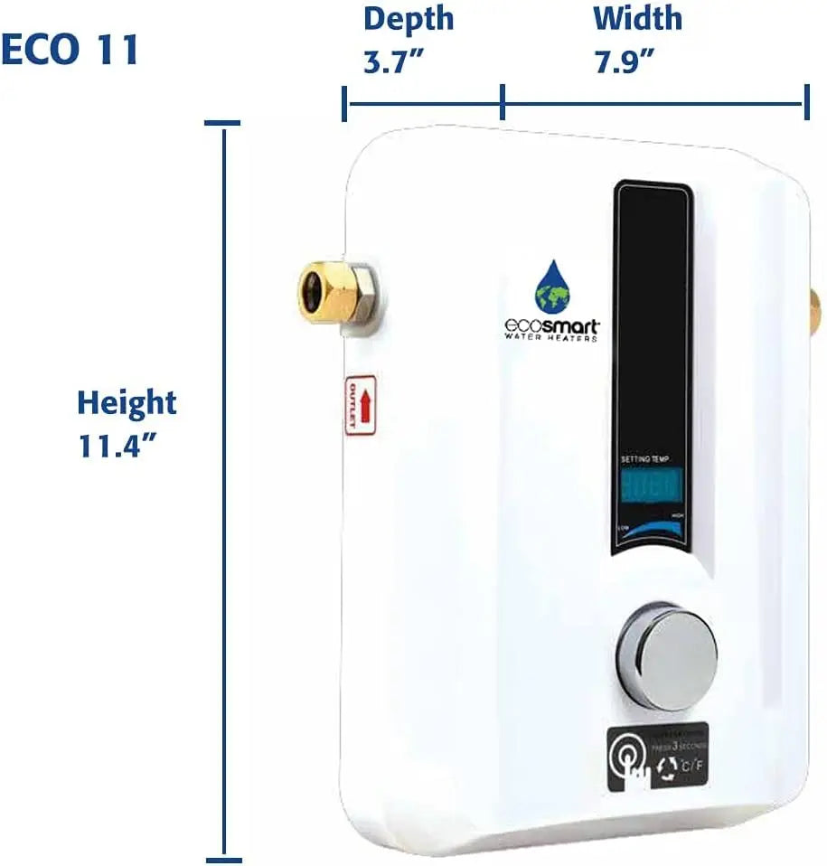 Electric Tankless Water Heater, 13KW at 240 Volts