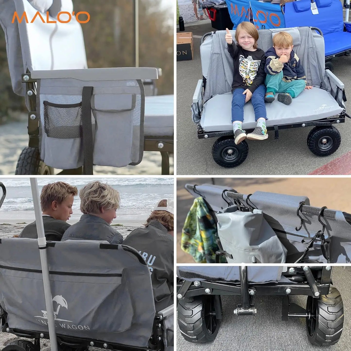 The Only Wagon That Converts into a 2-Person Chair - 3-in1 cart