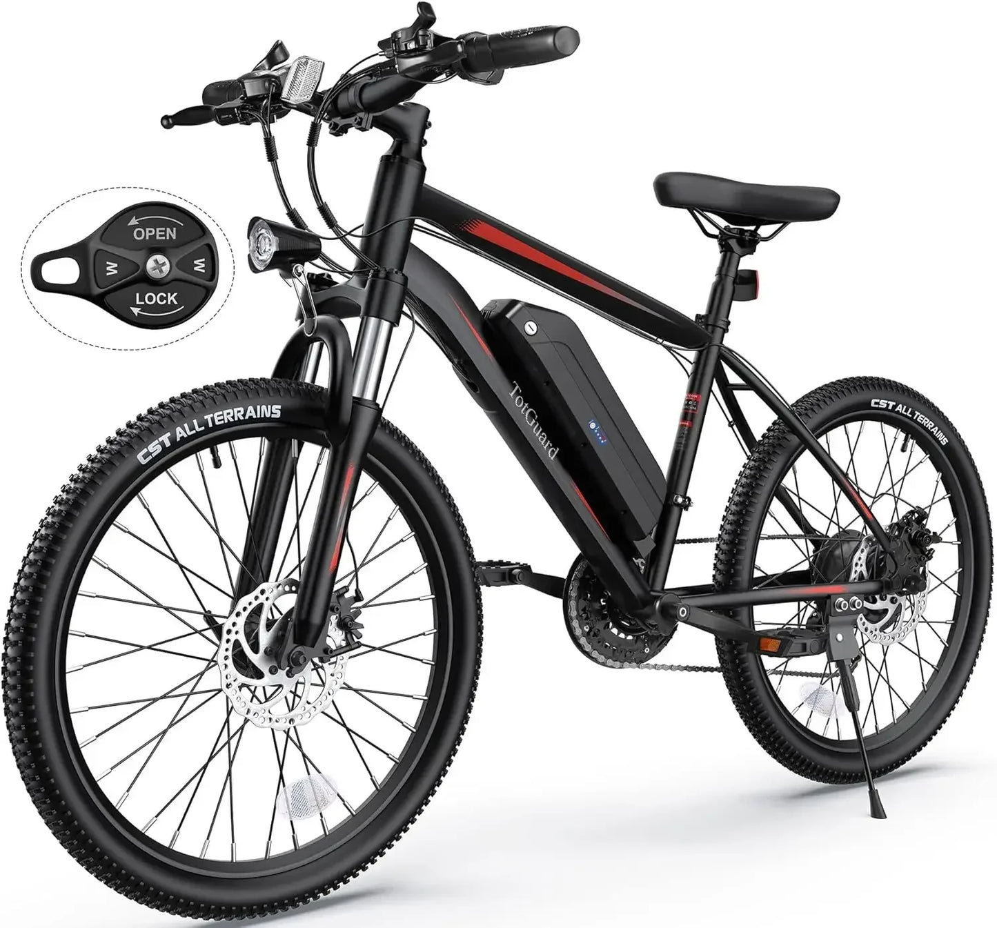 26" Ebike with Removable Battery