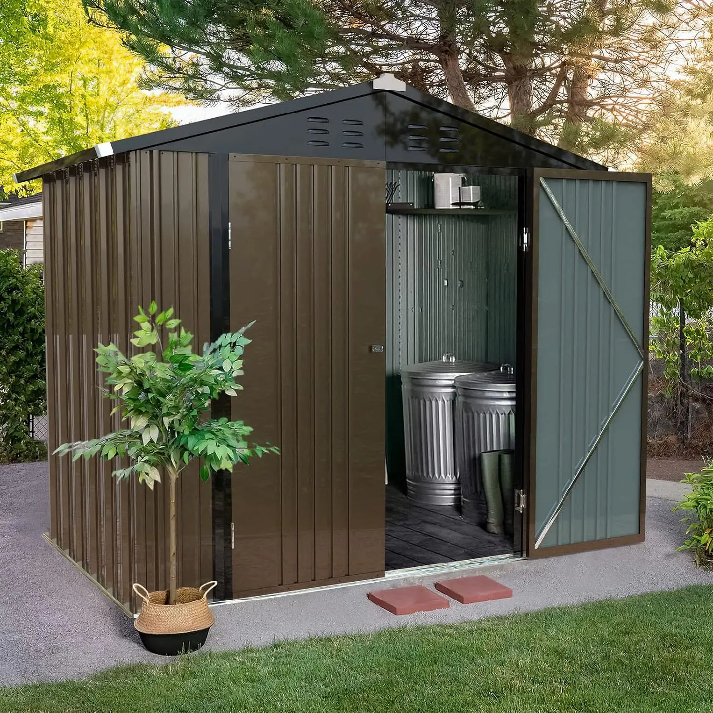 6x8 FT Outdoor Storage Shed