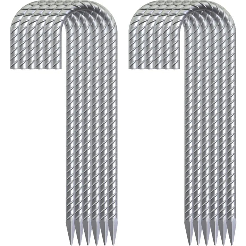 55 Pack 12" Galvanized Rebar Stakes Heavy Duty