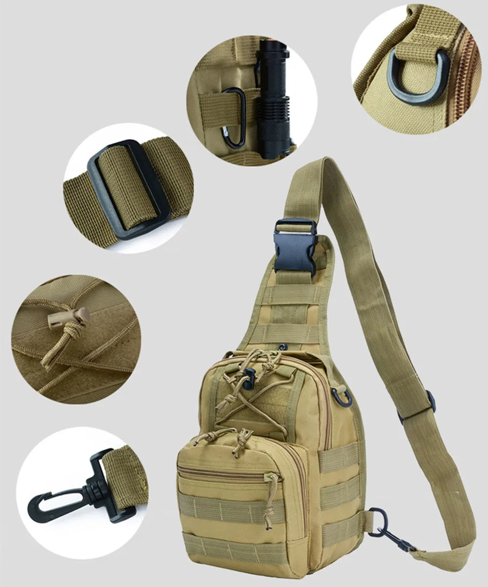 Men's Tactical Chest Bag for camping/hiking