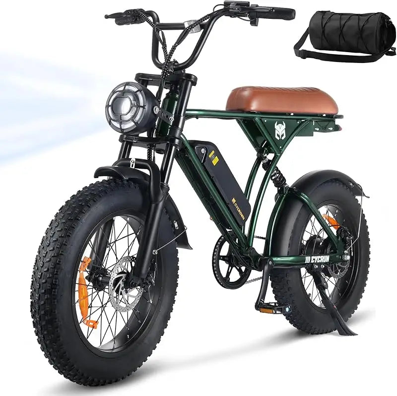 55miles moped style adults 20"Fat Tire ebike