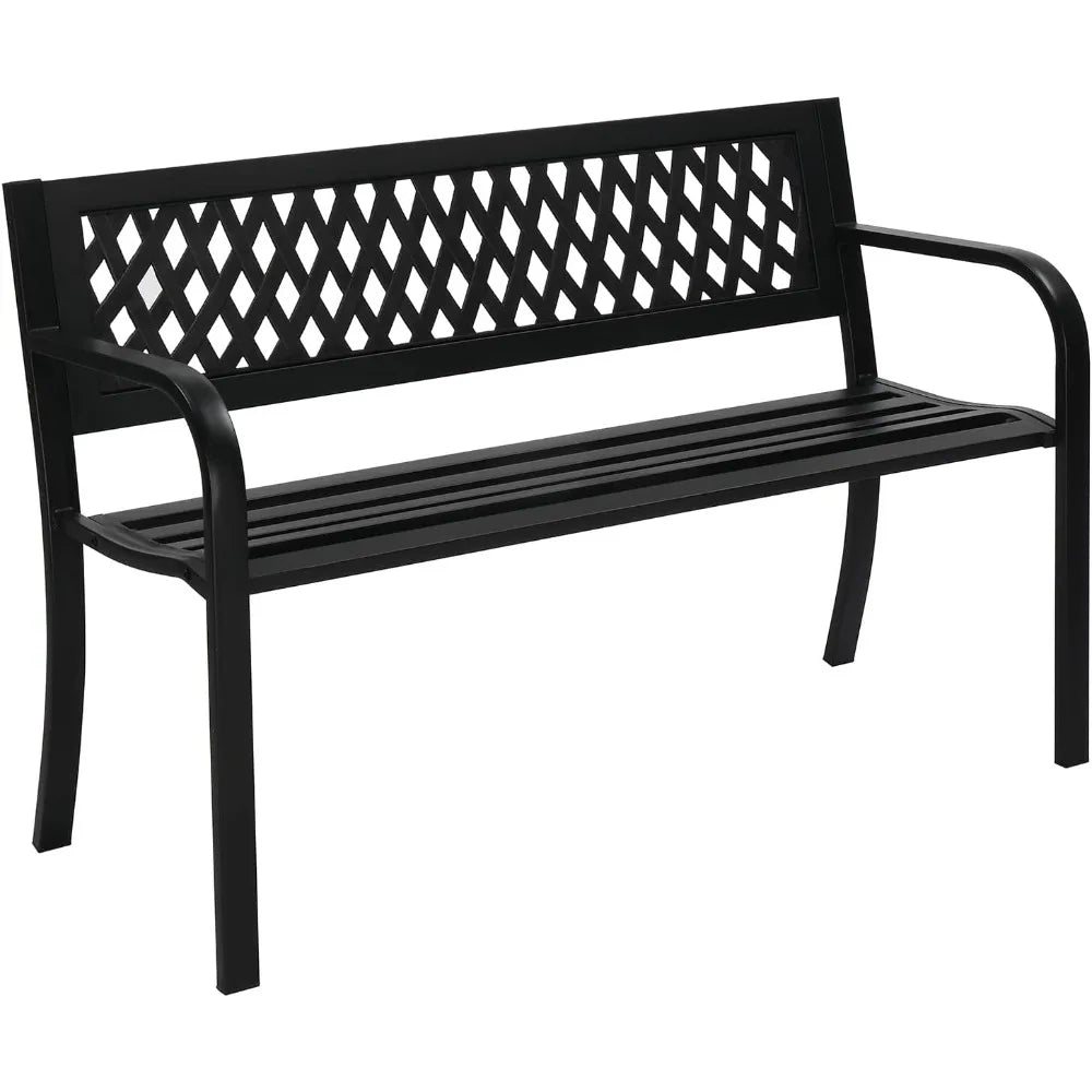 Outdoor Metal Porch Bench