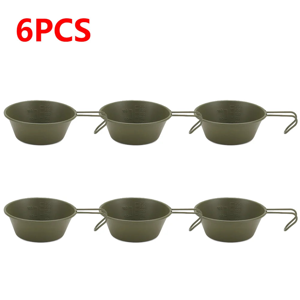 10-1pcs 300ML Camping Bowl With Handle