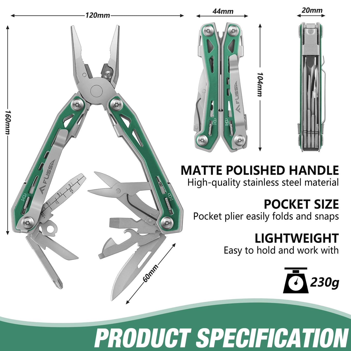 Multi Tool Pliers 16 in 1 Stainless Steel