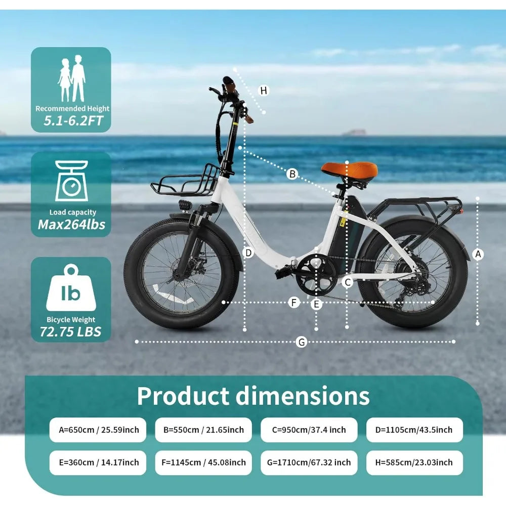 20" Ultra Light Foldable Electric Bike