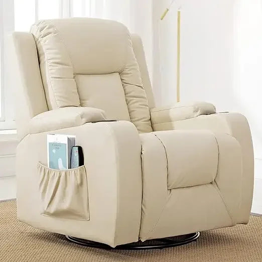 Swivel Recliner with Cup Holders