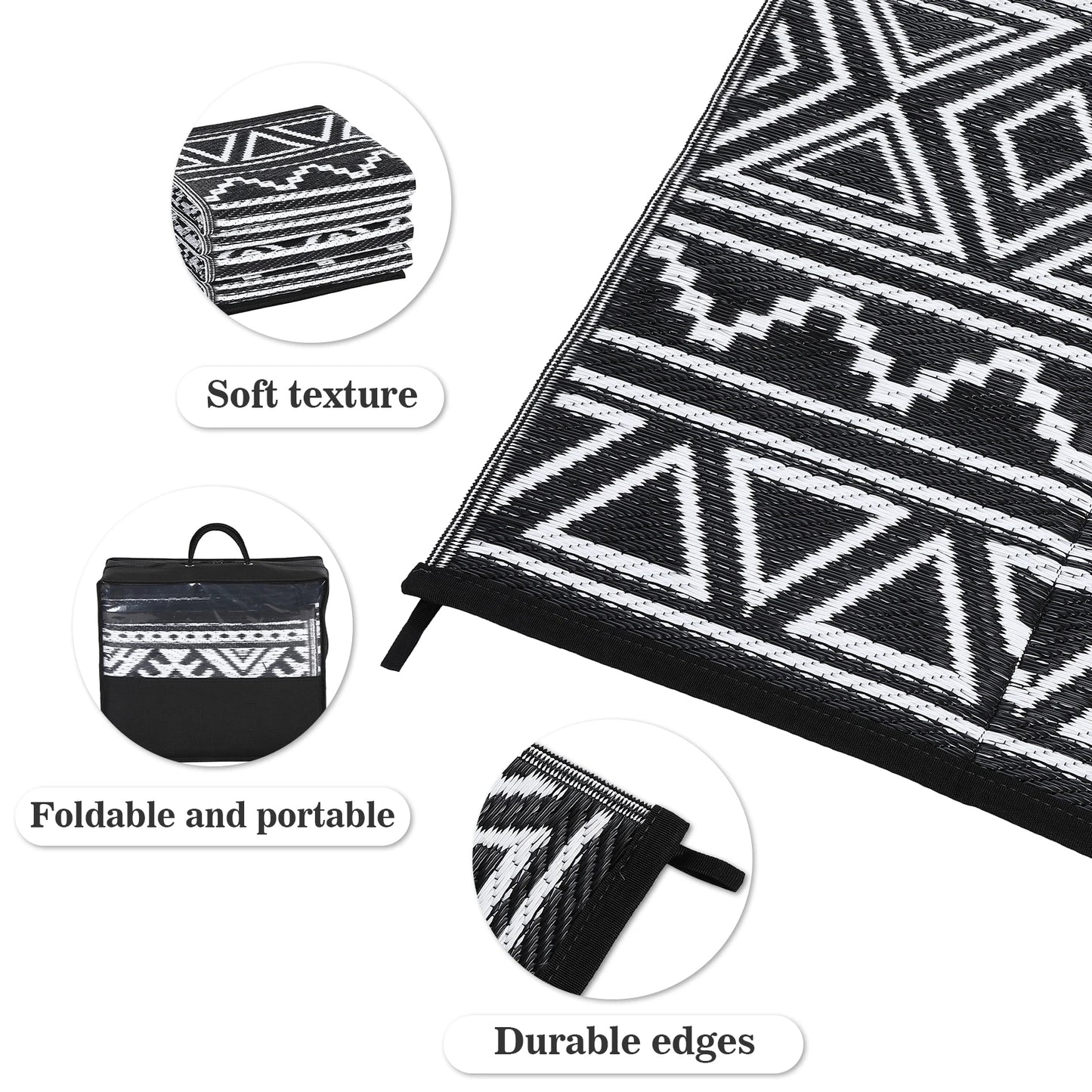 Waterproof Outdoor Rug 6x9