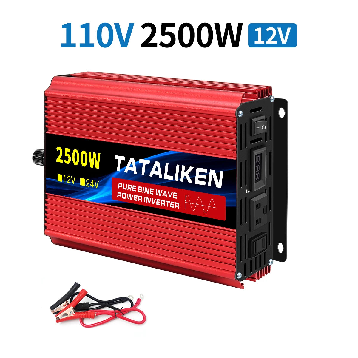 12V To 110V AC Pure Sine Power Inverter 3500/4500/8000W