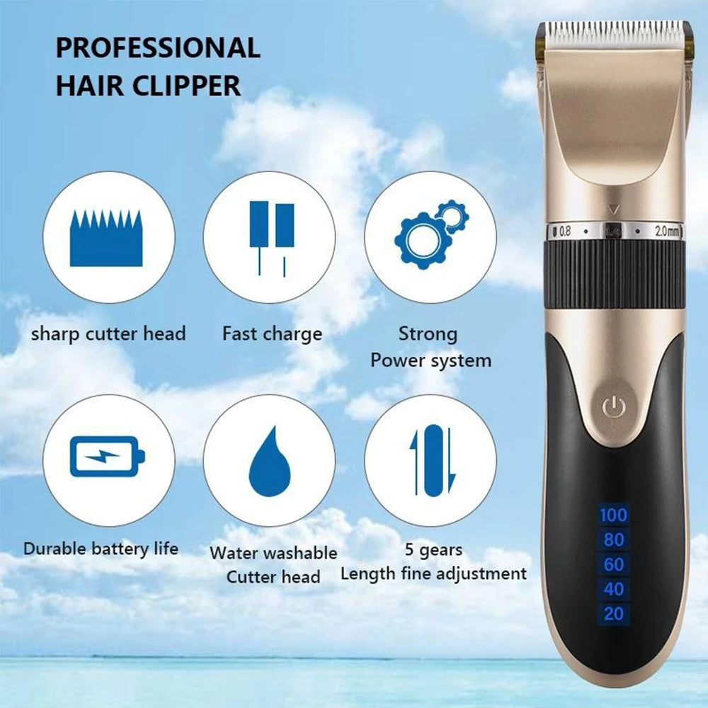 Professional Hair Clipper Rechargeable