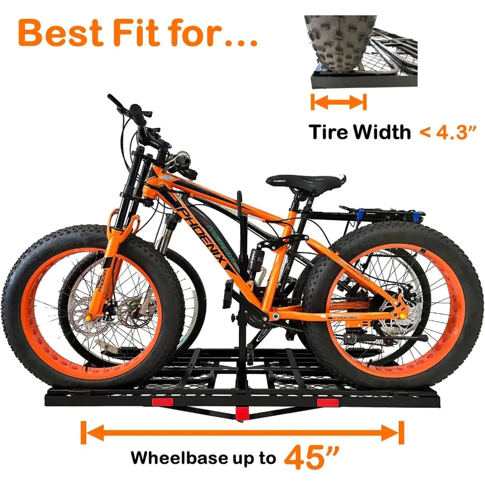 Hitch Mount Ebike Fat-Tire Heavy Duty Trailer