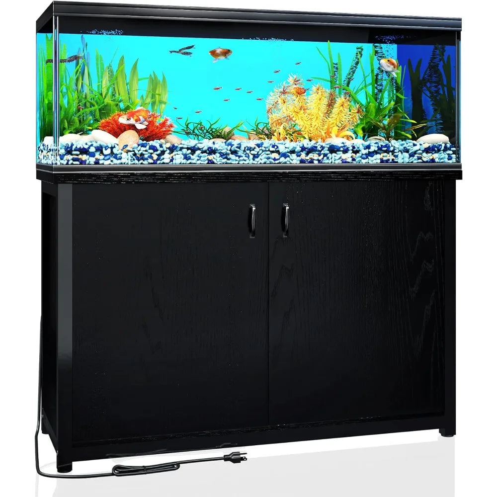 Fish Tank and Rack Equipped with Charging Station