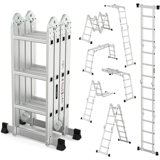 Multi-Purpose Aluminum Ladder(12.5 Feet)