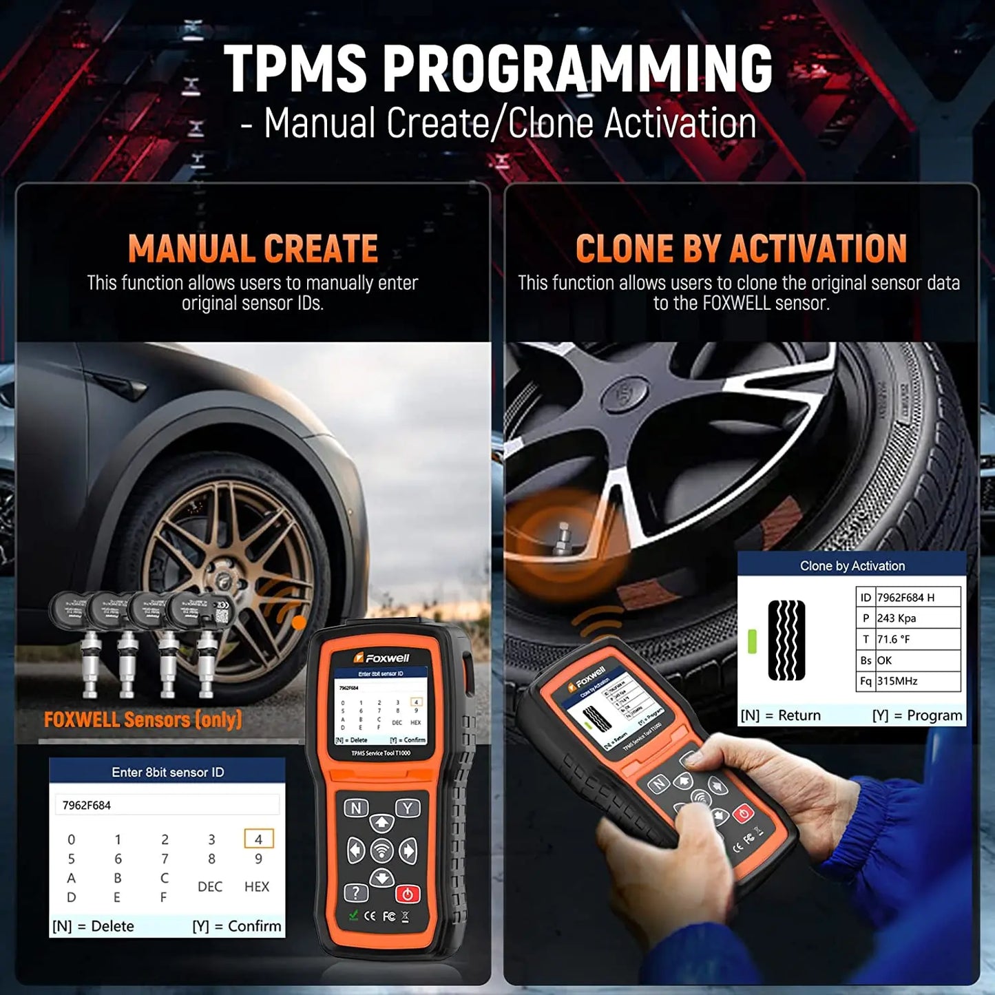 Automotive TPMS Reset Diagnostic Scan Tool