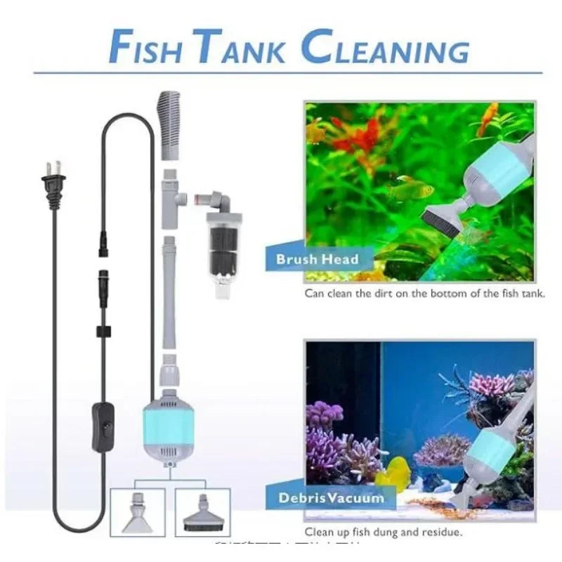 360GPH Electric Aquarium Gravel Cleaner