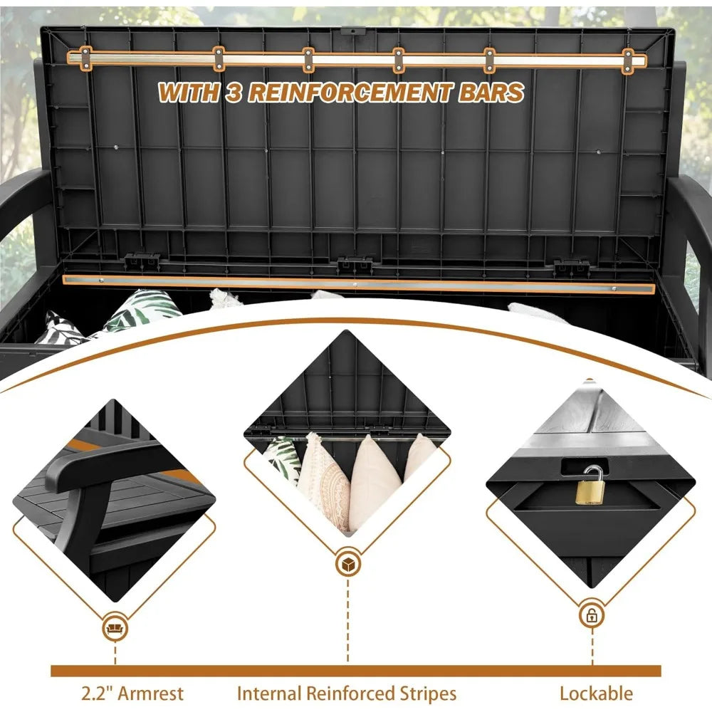 80 Gallon Storage Bench Deck Box