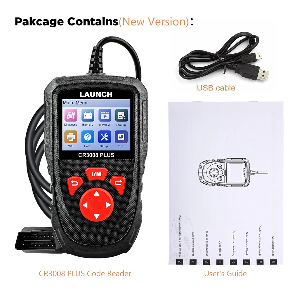 OBD2 Scanner Engine Battery Diagnostic Tools Auto Code Reader Scan Lifetime Free Update Online