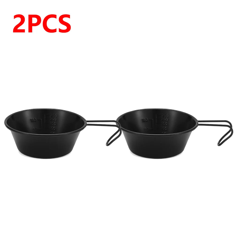 10-1pcs 300ML Camping Bowl With Handle