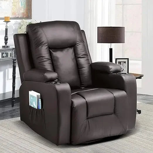 Swivel Recliner with Cup Holders