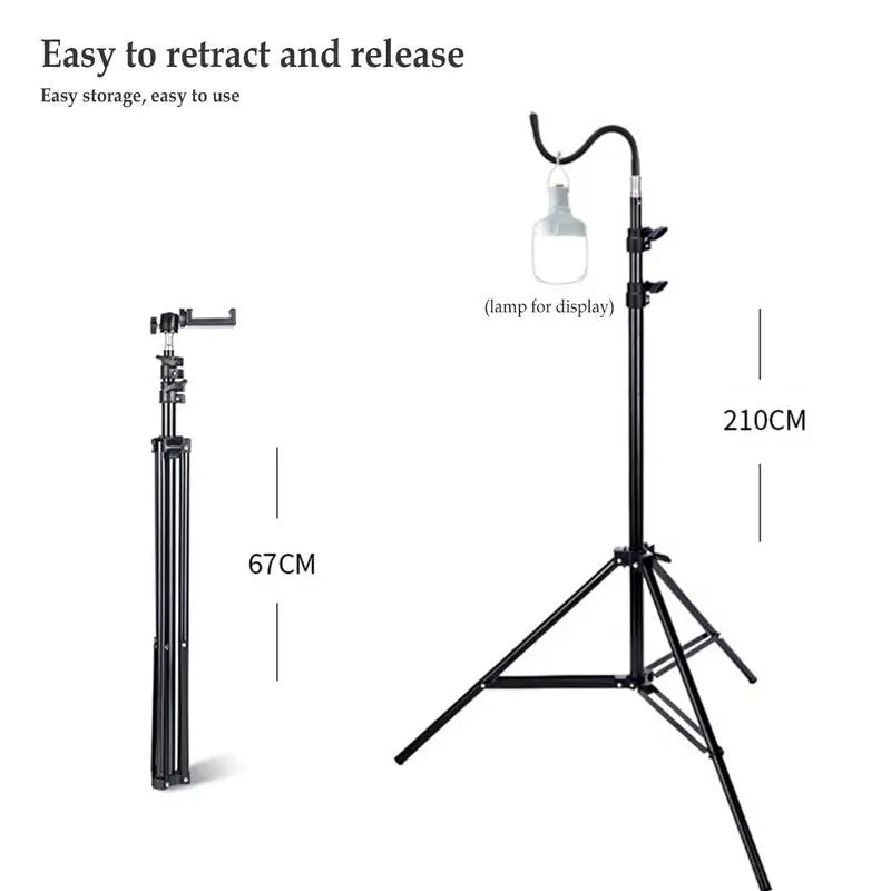 Camping Light Stand Adjustable Telescoping Tripod (light not included)