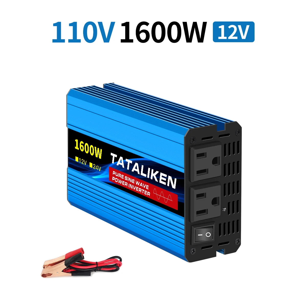 12V To 110V AC Pure Sine Power Inverter 3500/4500/8000W