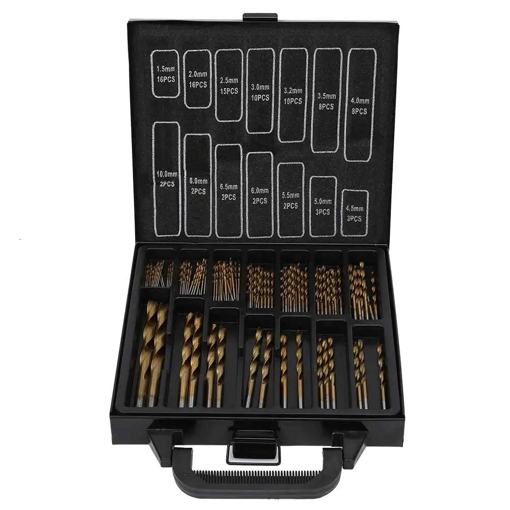 99PCS/Set Twist Drill High Speed Steel Titanium-plated