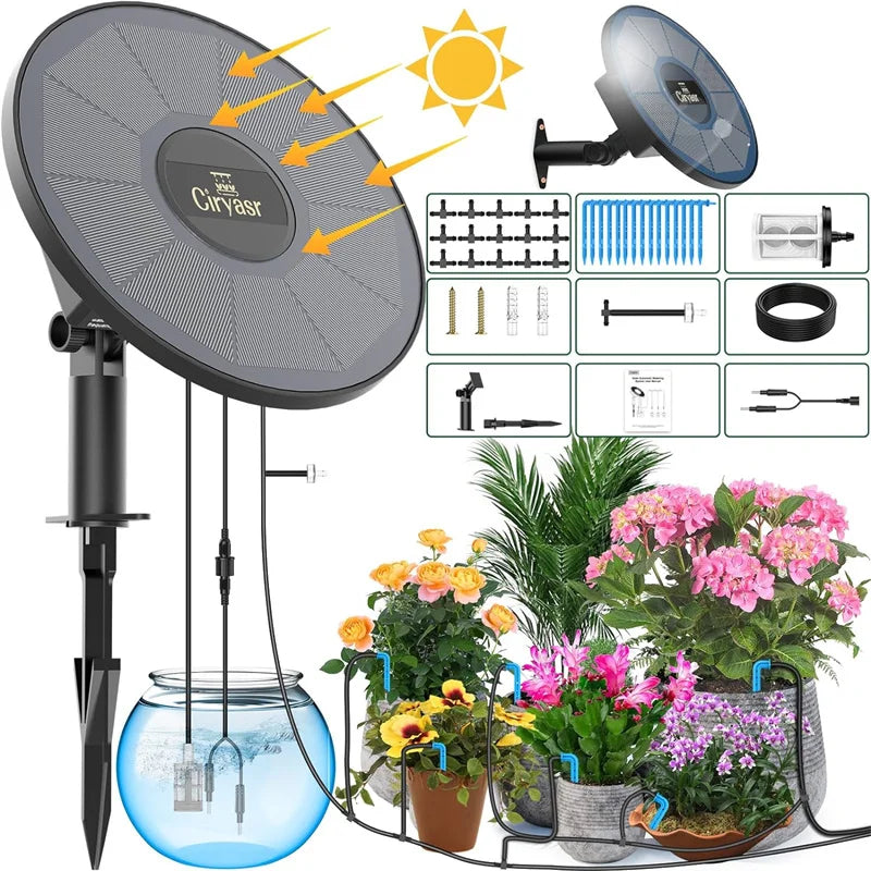 Automatic Watering System with 2200mAh Battery and 6 Timer Modes for Potted Plants Drip Irrigation