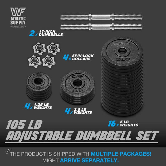 Adjustable Dumbbells,20lb,25lb,30lb,52.5lb