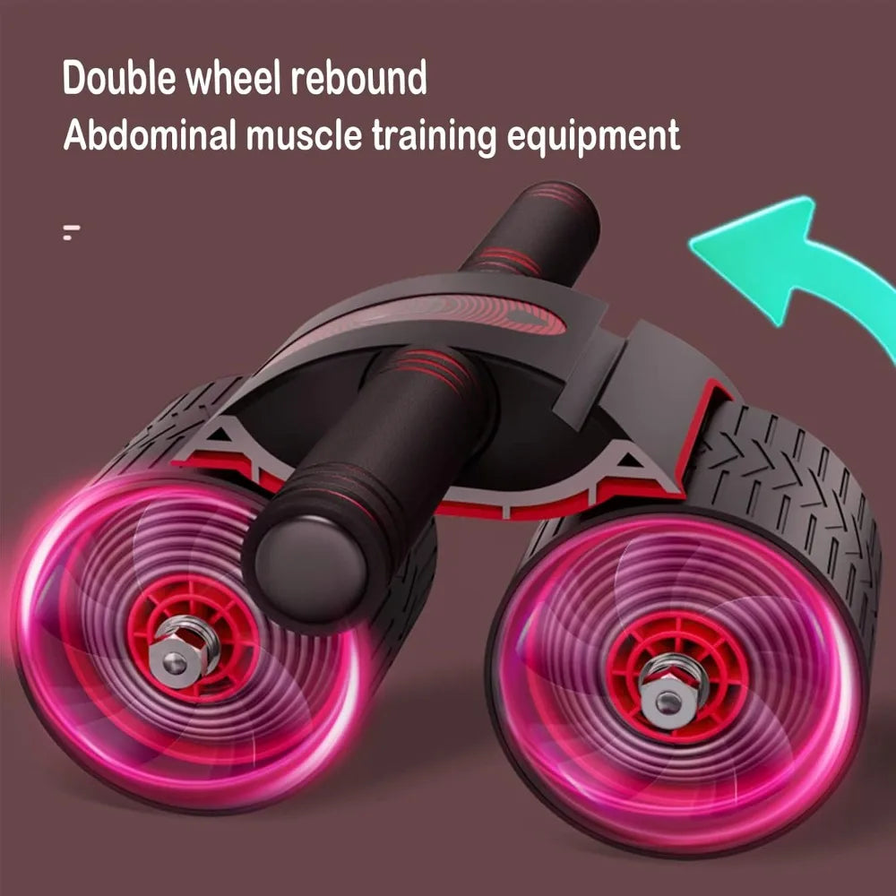 AB wheel roller, with automatic rebound assist