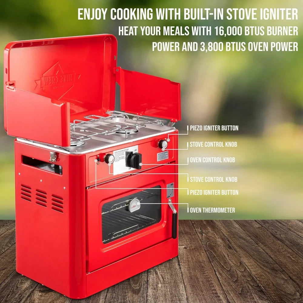 Outdoor Gas Camping Oven w/Carry Bag